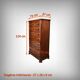 Mahogany chest of drawers – Late 19th century
