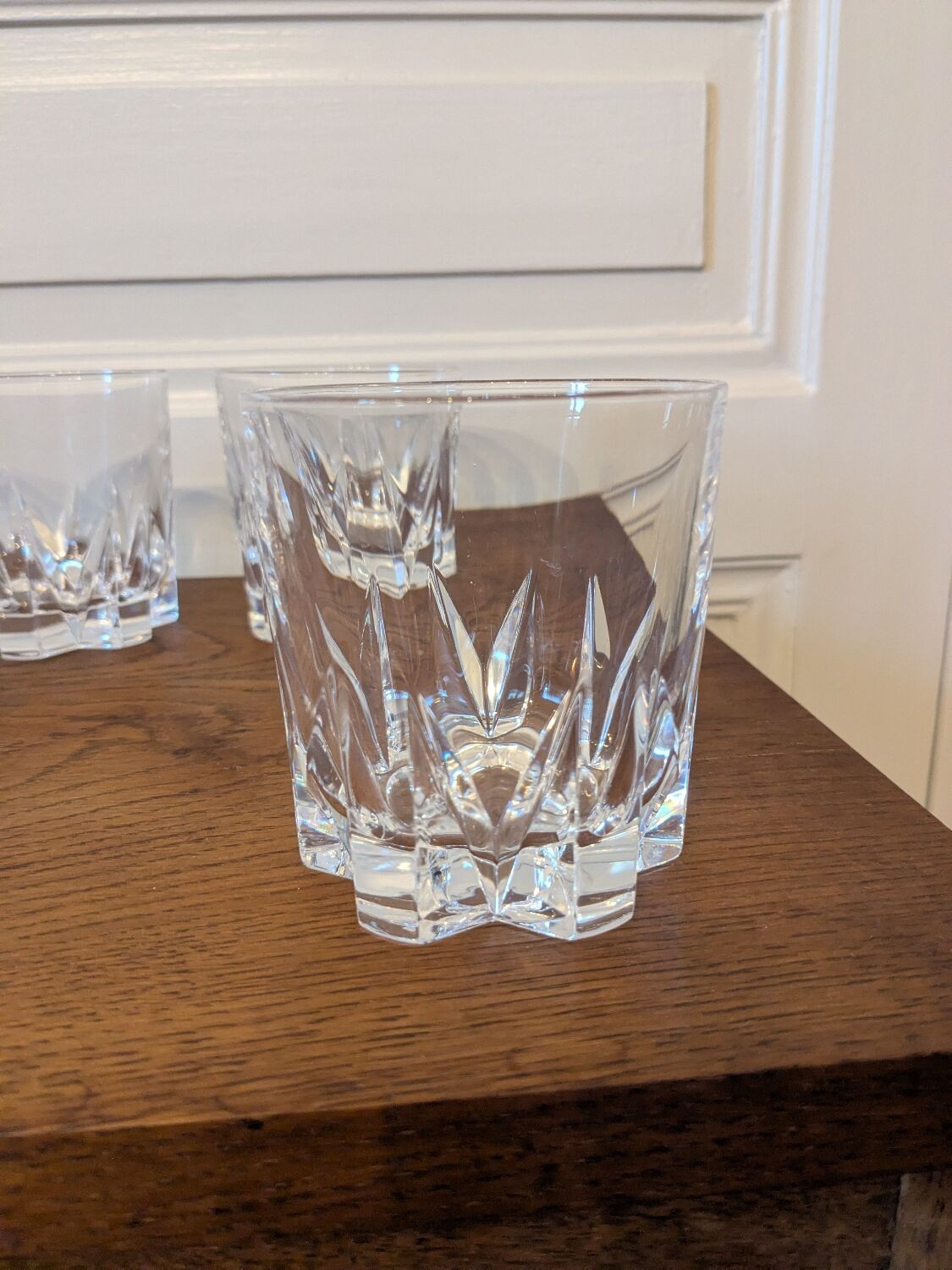 5 crystal whisky glasses