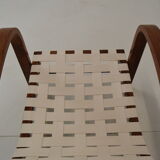 Art-deco adjustable armchair, designed by Jindrich Halabala,Restored,1930's