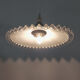 Transparent collared opaline lamp