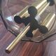 Limburg Glashutte smoked glass and brass hanging