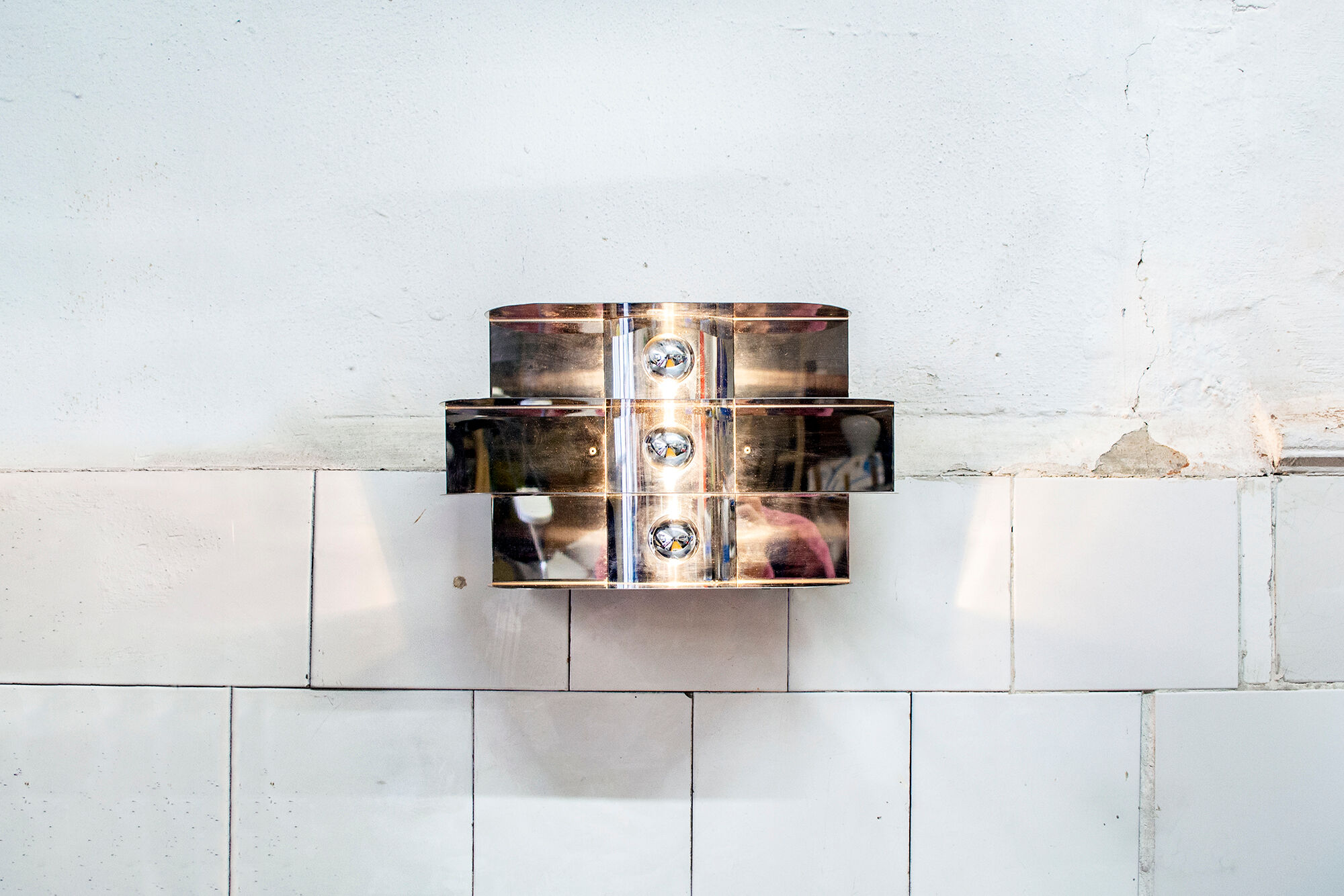 Applique three lights Luci Italia, 1970s