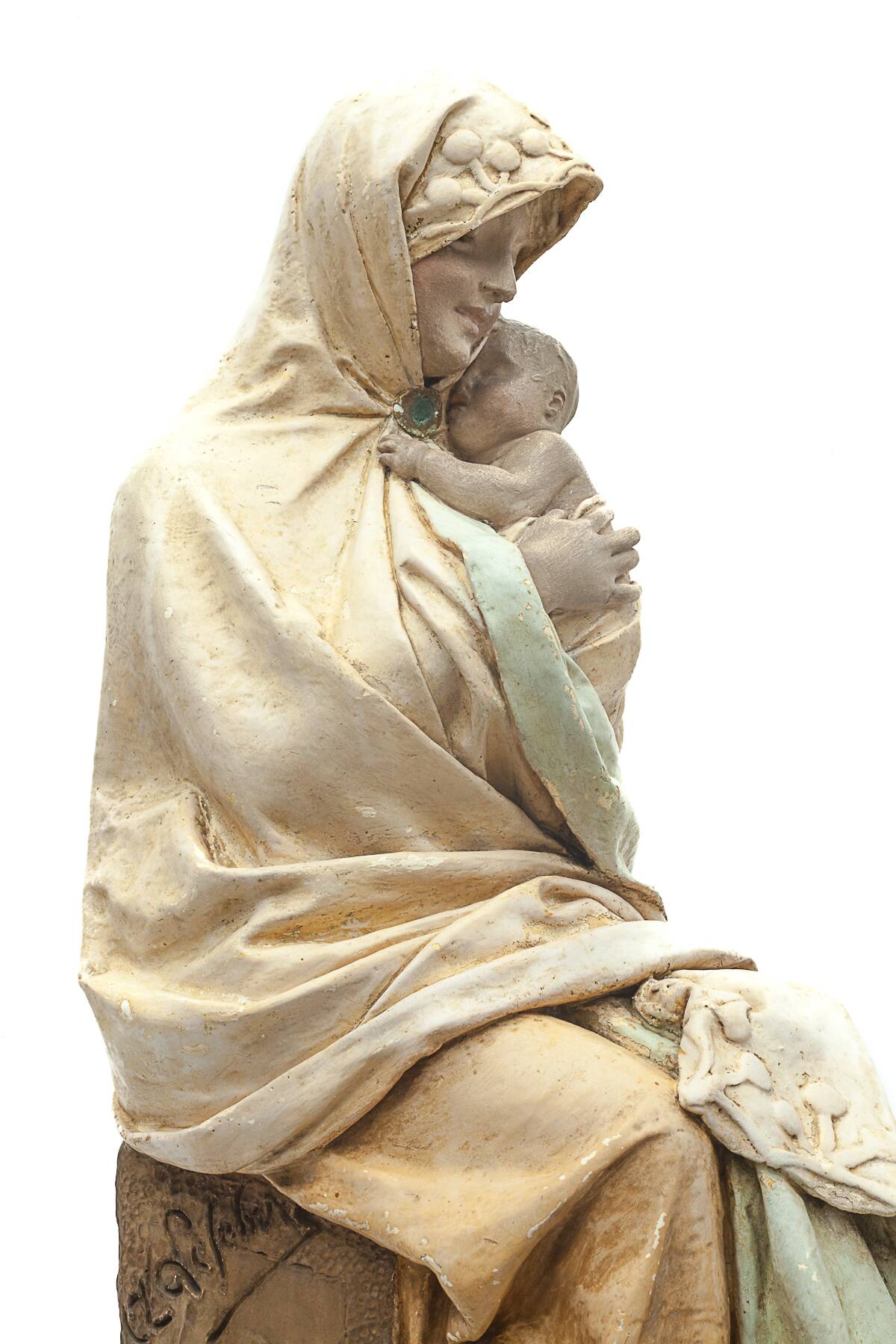 "Vierge à l'enfant" par A. Maeterlinck-Lefebvre