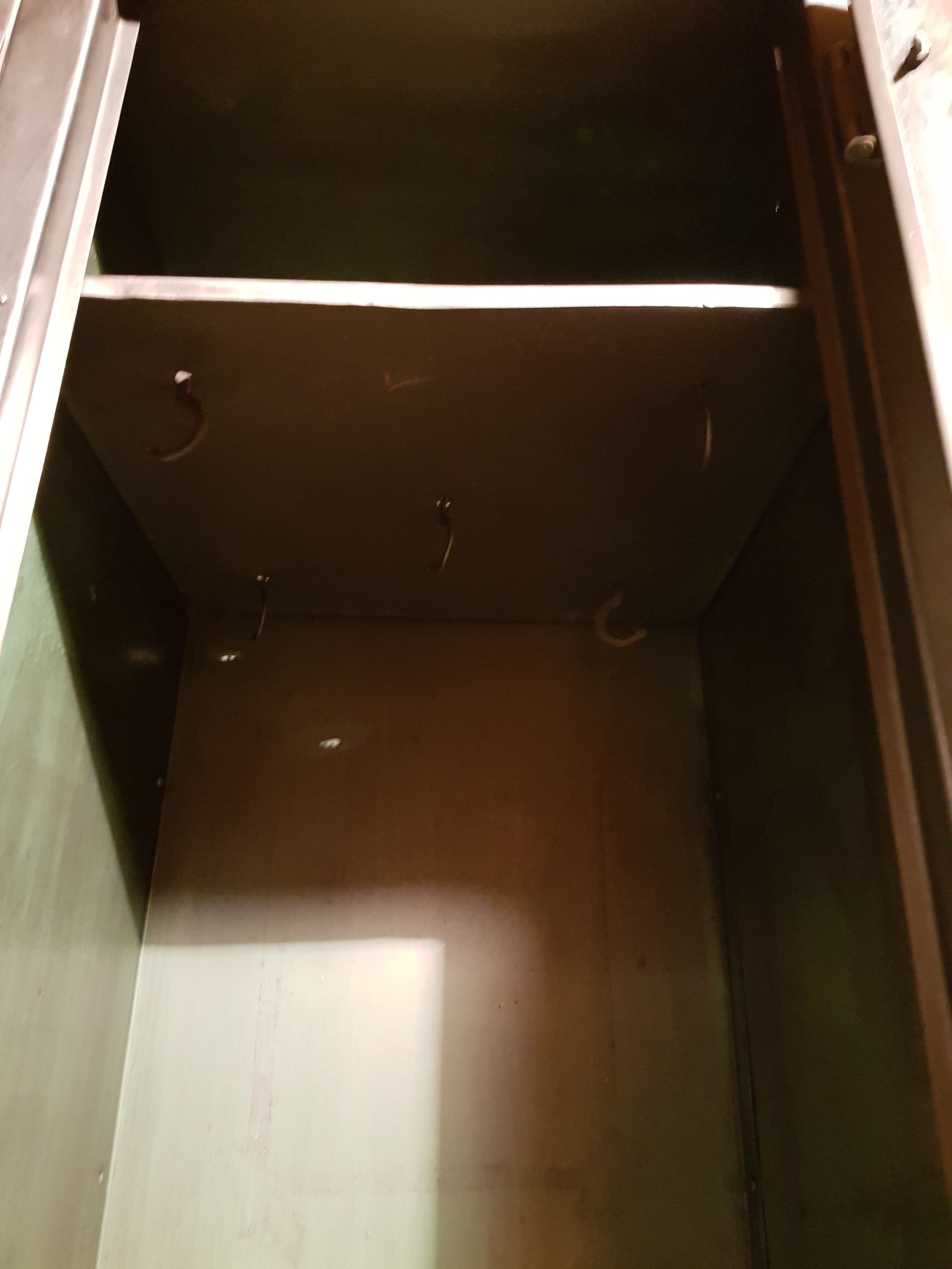 Old wardrobe 2 doors metal