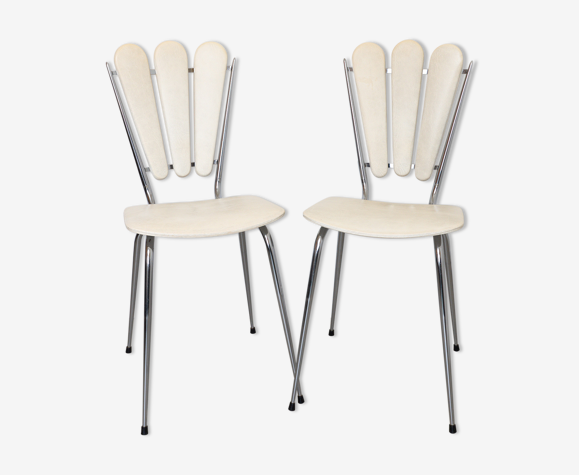 Paire de chaises de cuisine Tubménager skaï