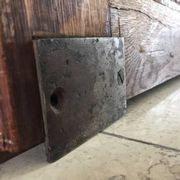 Pair of vintage oak sliding doors