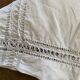 White cotton pillowcase with CS monogram