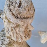 Gargoyle in cement mermaid bugle cathedral ep 1950