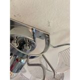 Set of Two Transparent “Ricci” Murano Glass Wall Sconces in Mazzega Style