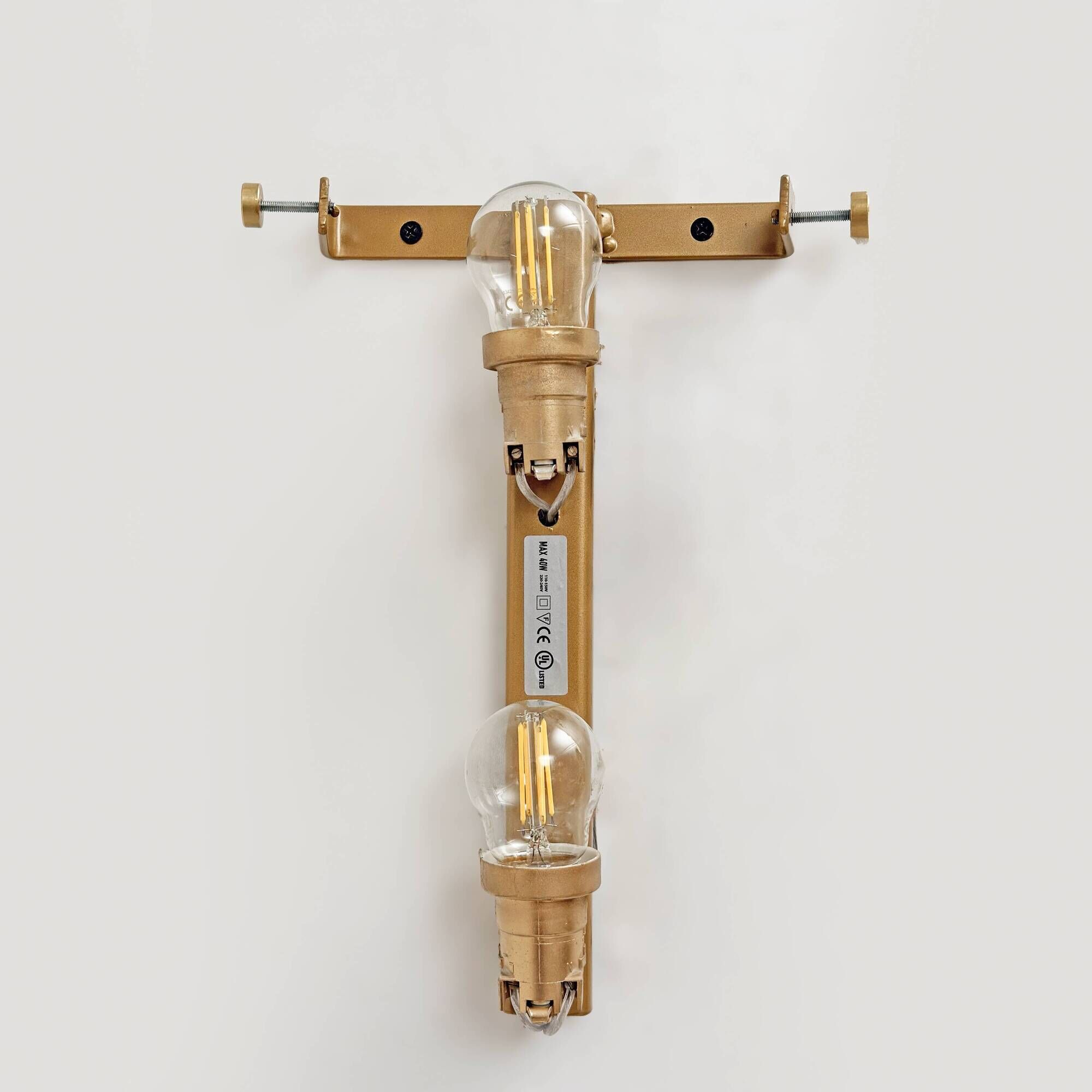 Pair of Murano Glass Wall Sconces Satin Smoke Glass and Brass, Italy