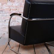 Bauhaus Sofa in Chrome and Leather from Mücke-Melder, Czech, 1930s