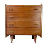Scandinavian wooden chest of drawers Year 1950