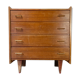 Scandinavian wooden chest of drawers Year 1950