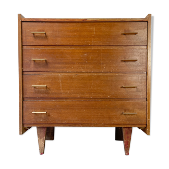 Scandinavian wooden chest of drawers Year 1950