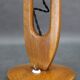 Pair of mid-century adjustable wooden table lamps, Czechoslovakia, 1970s
