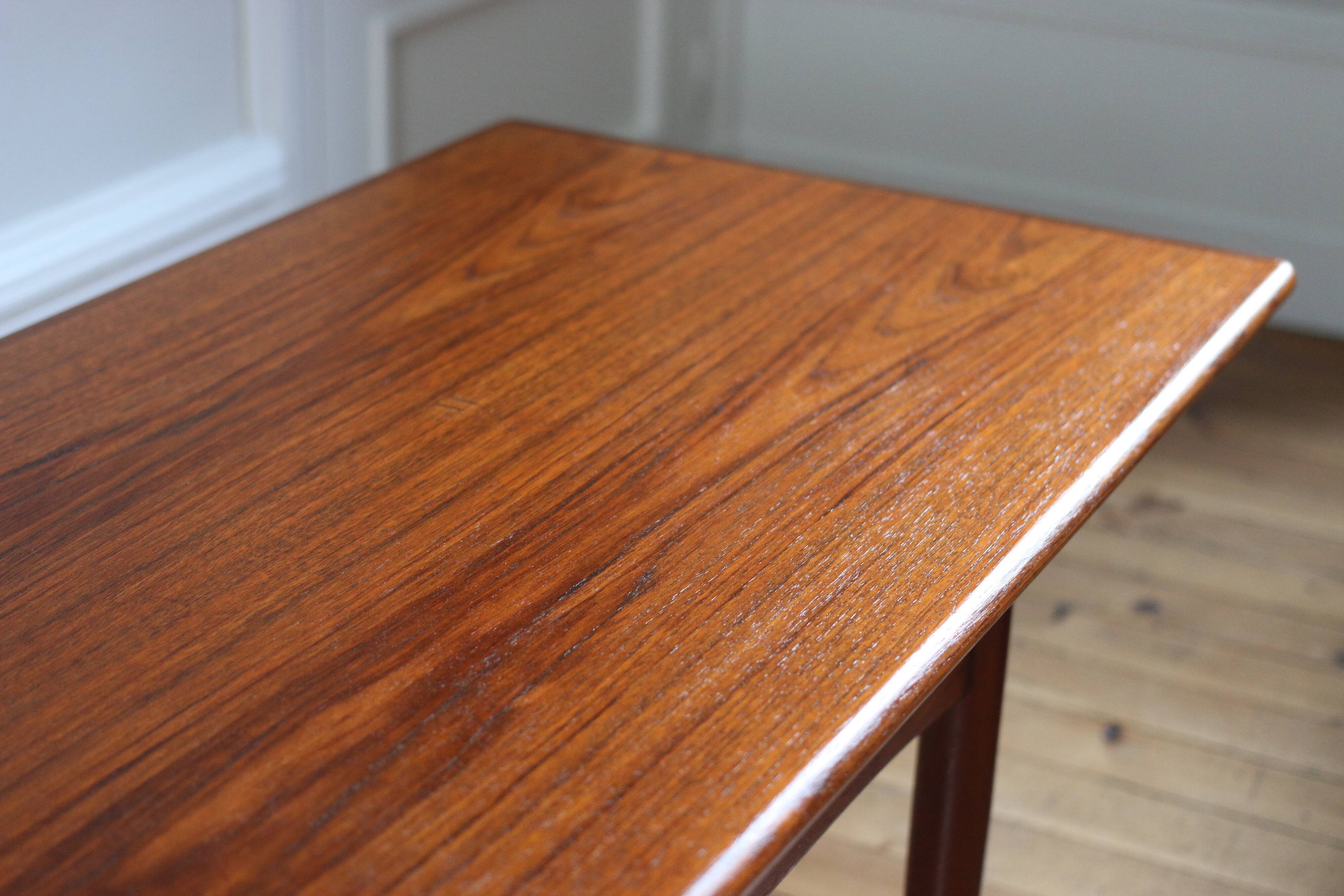 Vintage Scandinavian teak coffee table Trioh 1960s