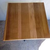14 Bistro table(s) 60/60cm solid wood top pedestal table