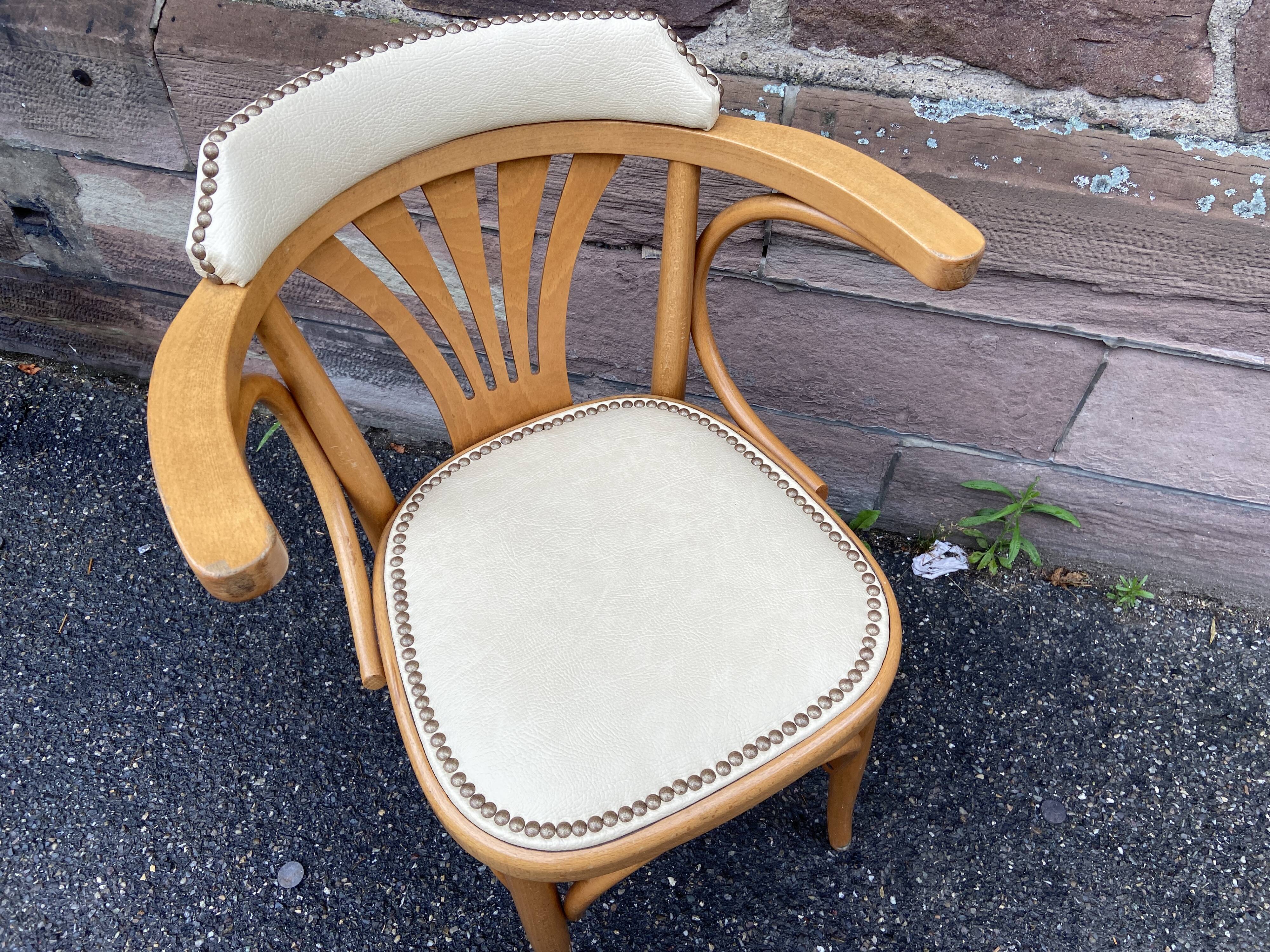 Viennese armchair curved wood