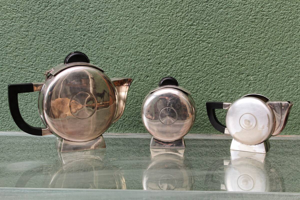 Art Deco silver-plated tea service