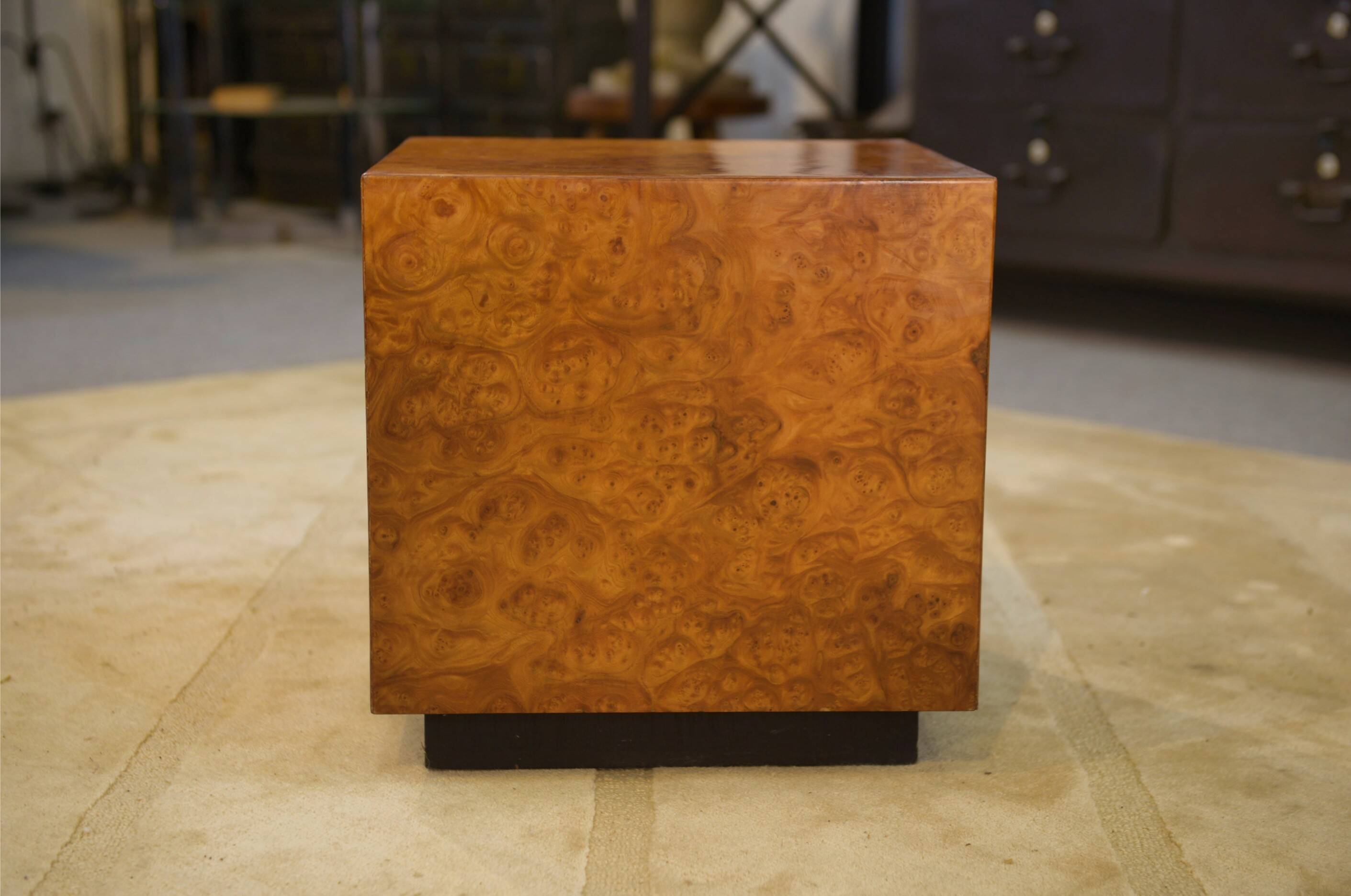 Elm burl stool from the 1970s