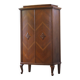 Vintage Danish Oak Closet Linen Wardrobe 1940s Cabinet