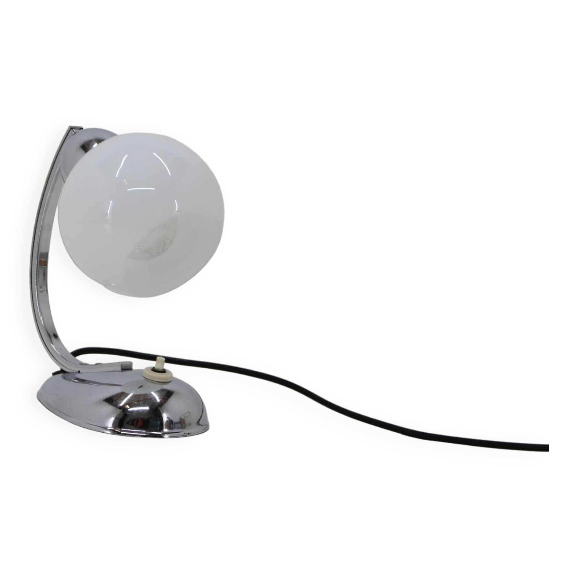 1950s chrome table lamp, Czechoslovakia