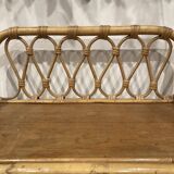 Small Rattan & Bamboo Shelf