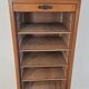 Gradiam oak curtained filing cabinet
