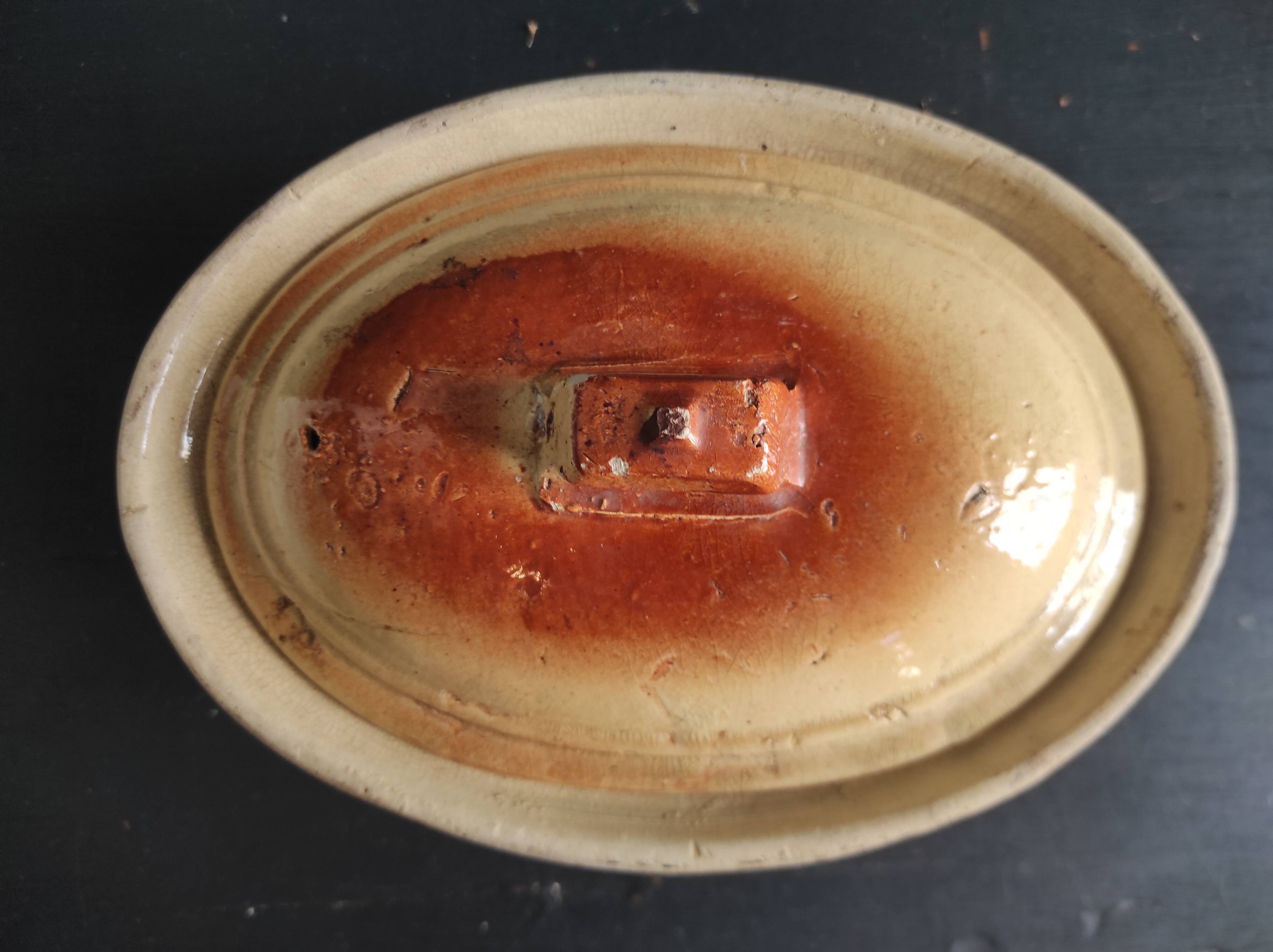 French vintage butter dish