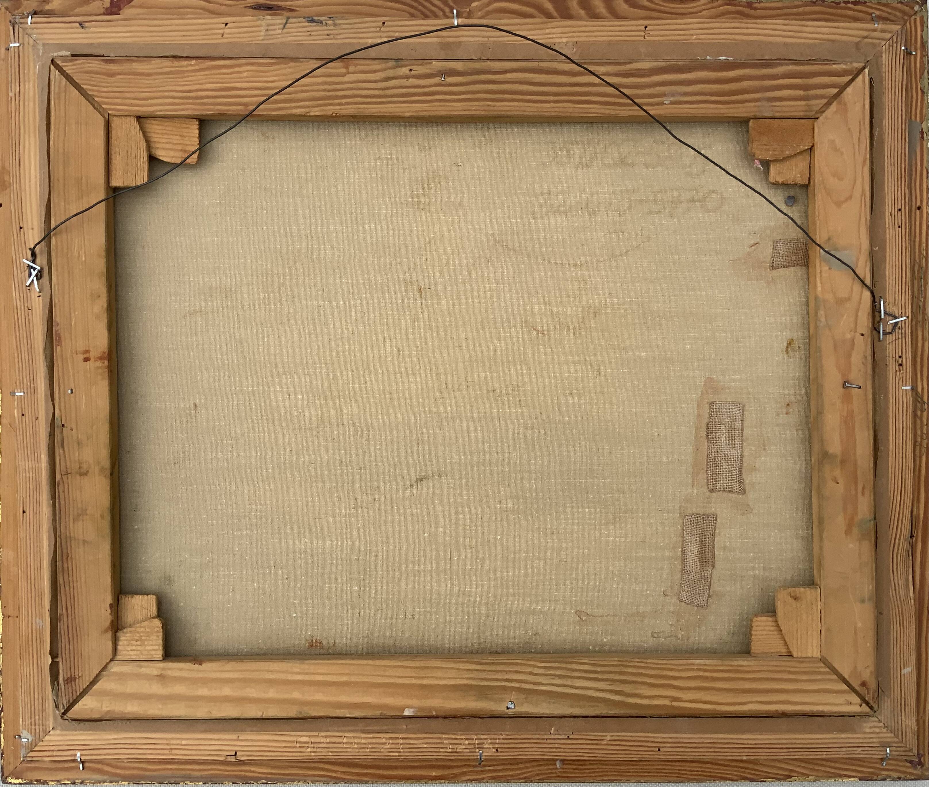 Vintage Still life with Pumkin oil Painting on Canvas signed