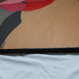 Acrylic paint The last of kisses colorful painting for contemporary design