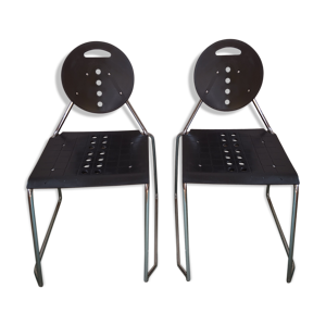 Duo de chaises noires