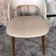 Scandinavian armchair skai white compass wooden vintage