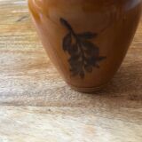 Vintage glazed stoneware vase from Vallauris