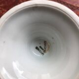 Lot of 3 mazagrans in Limoges porcelain with carriage decoration