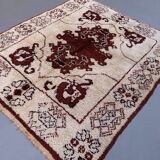 Vintage moroccan Beni Ourain rug 227x193cm