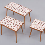 Nesting Tables Ceramic Mosaic Tiles. 1960s Holland