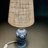 Duo of scandinavian ceramic lamps design 1960