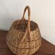 Wicker round basket.
