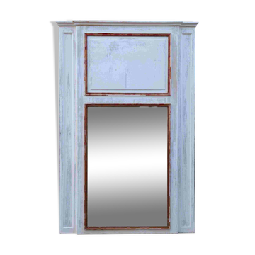 Large 18th-century Directoire trumeau, fireplace mirror