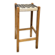 Tabouret de bar bois et corde tressée