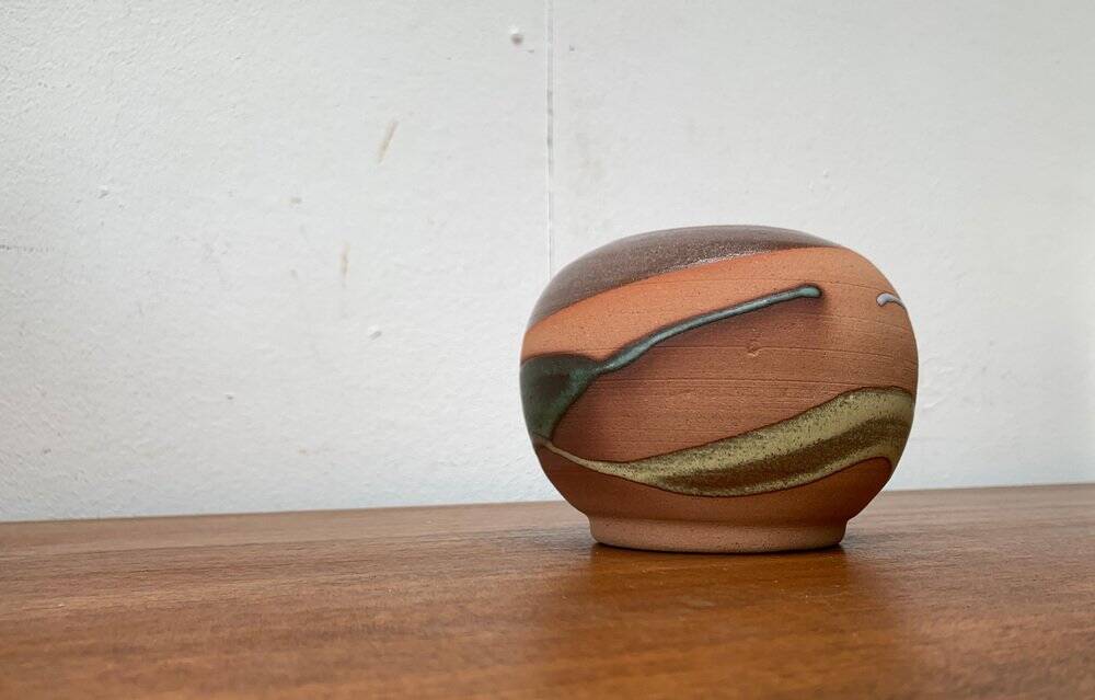 Vintage pottery vase from Alfa Dom Pottery, Dominican Republic.