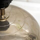 Chromed metal table lamp anni '70 italia