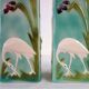 Paire de vases barbotine H 39cm Saint Clement vers 1900