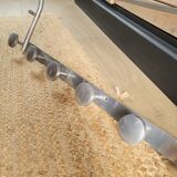 Porte-manteaux en aluminium  ( 6 patères) vintage