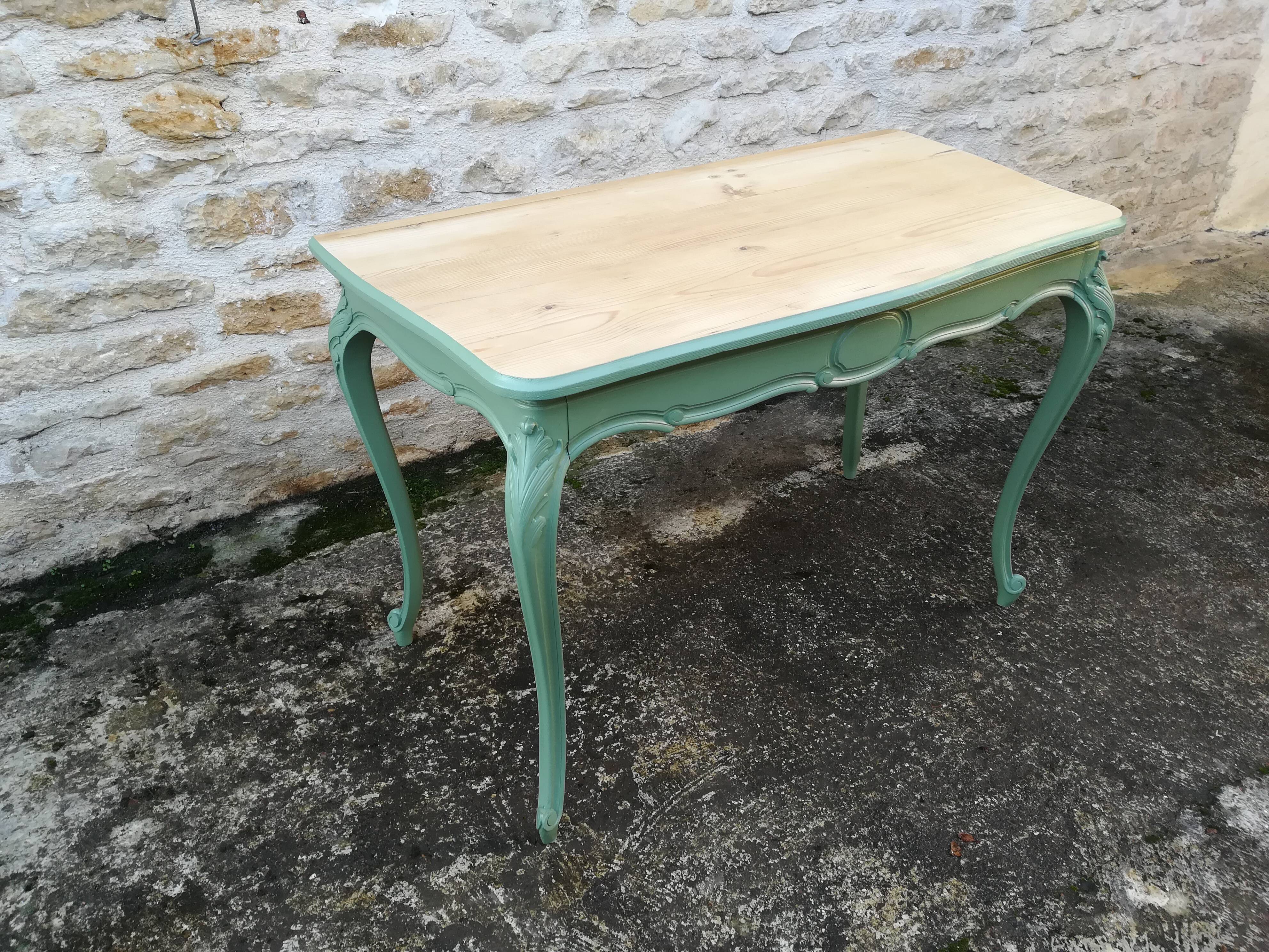 Louis XV style curved desk