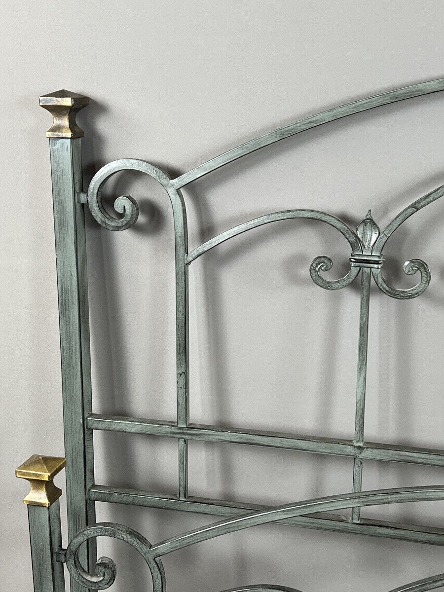 Lacquered metal bed, 20th century