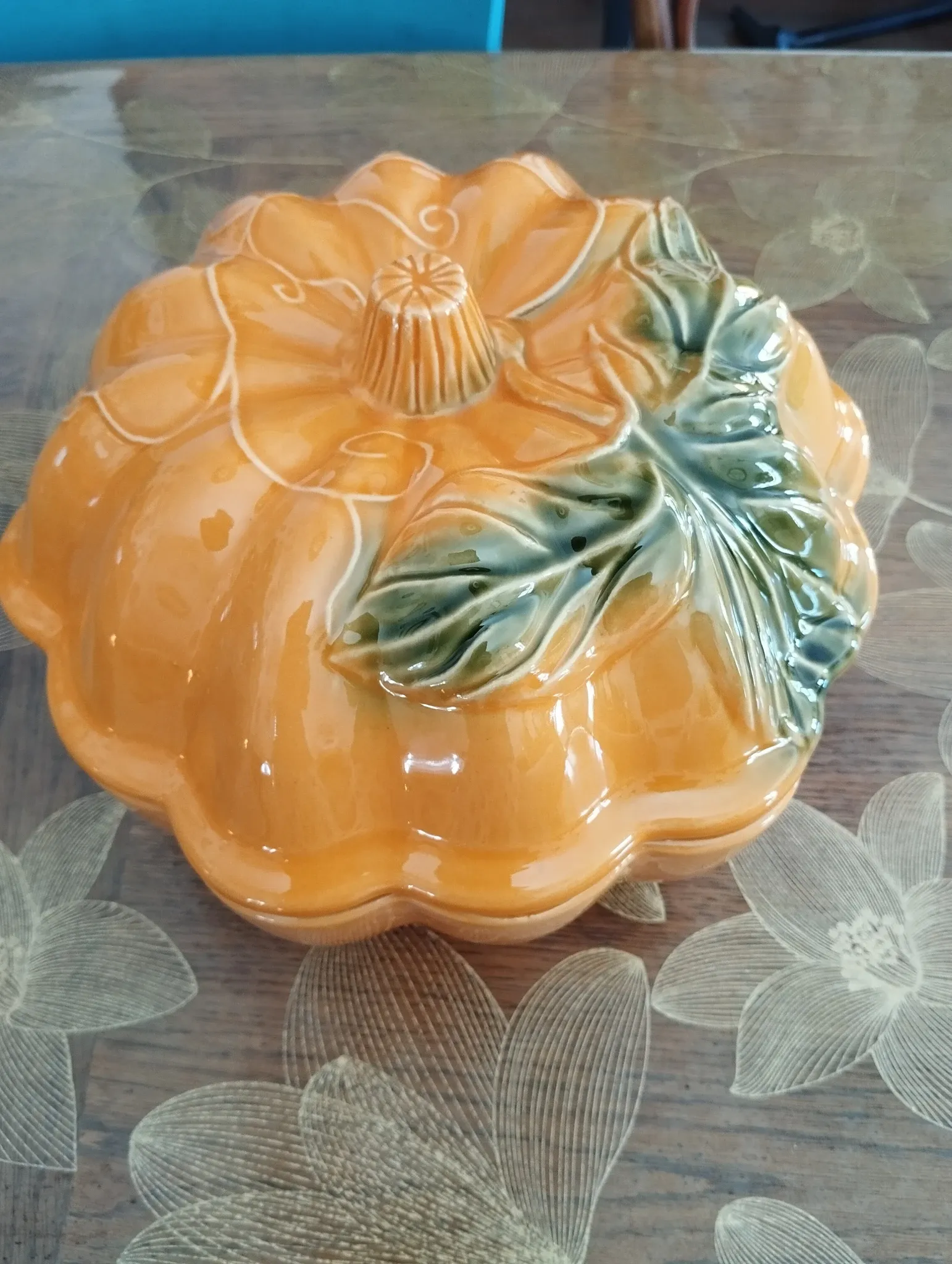 Pumpkin soup tureen