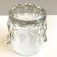 Old Bucket Ice Pot Ice Cubes Crystal Glass Vintage Made in Denmark Art Deco