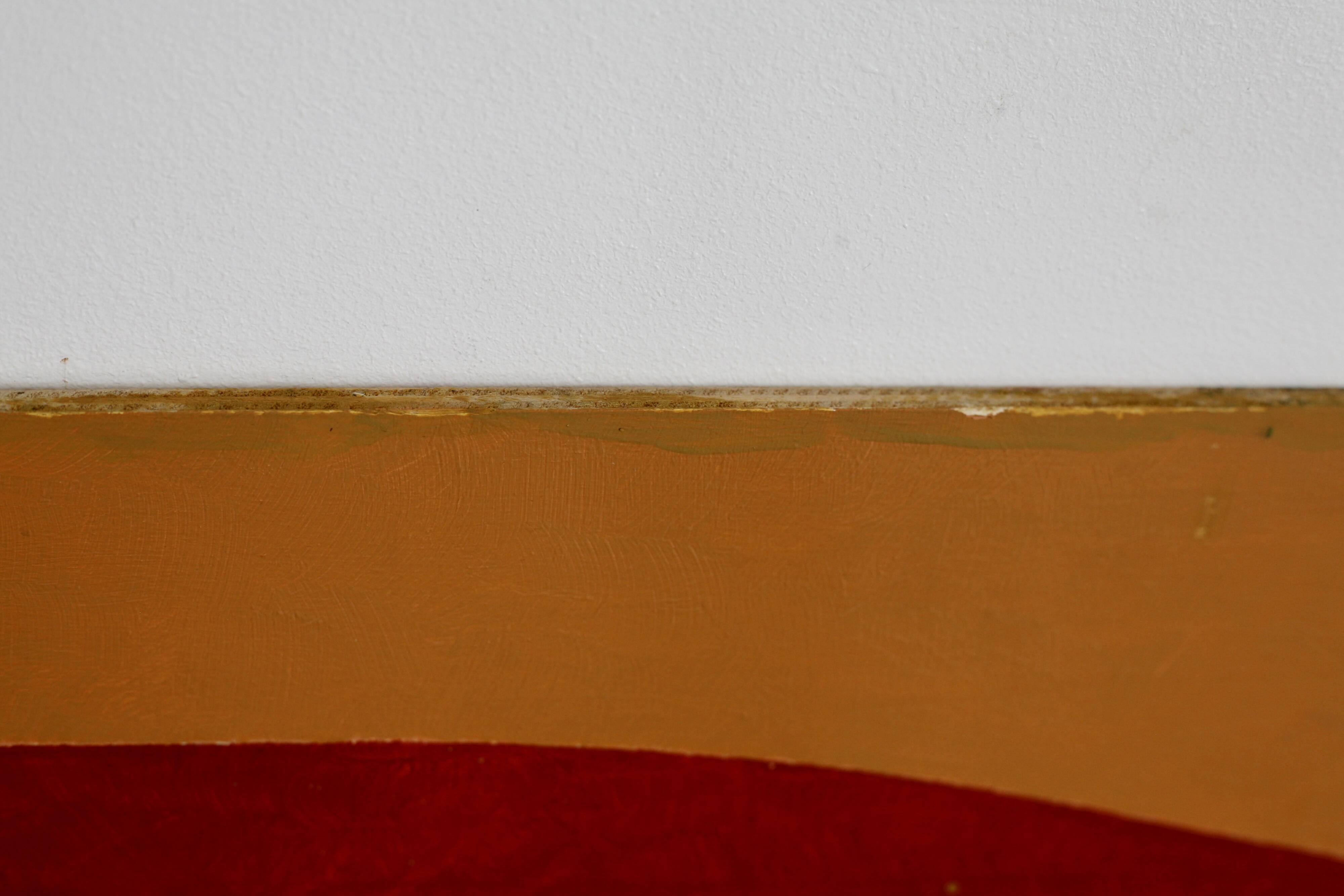 Painting (painted wooden panel without fixing). Free forms, 70s